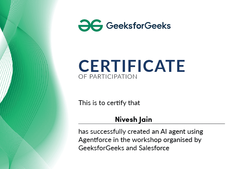 Nivesh Jain certificate - Agentic AI Orchestration