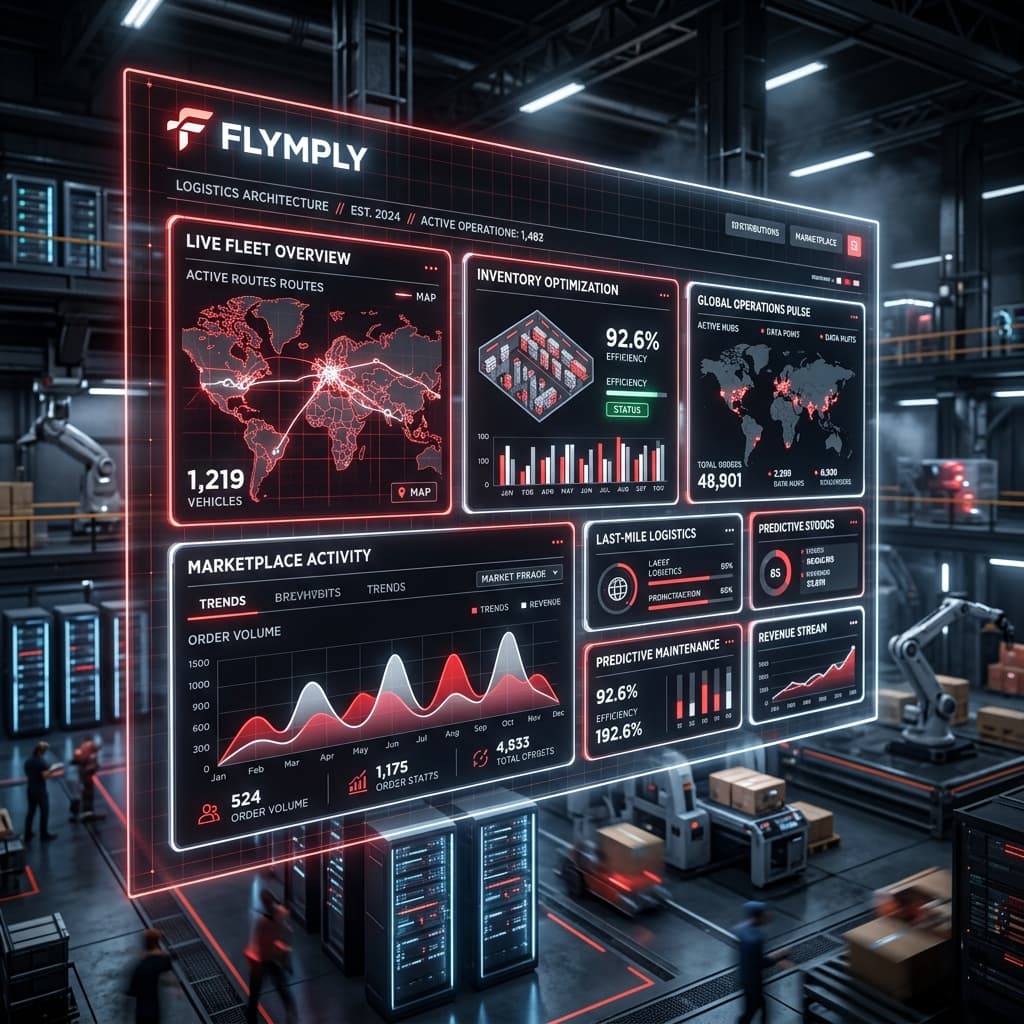 Flymply - High-performance full-stack platform for service logistics a