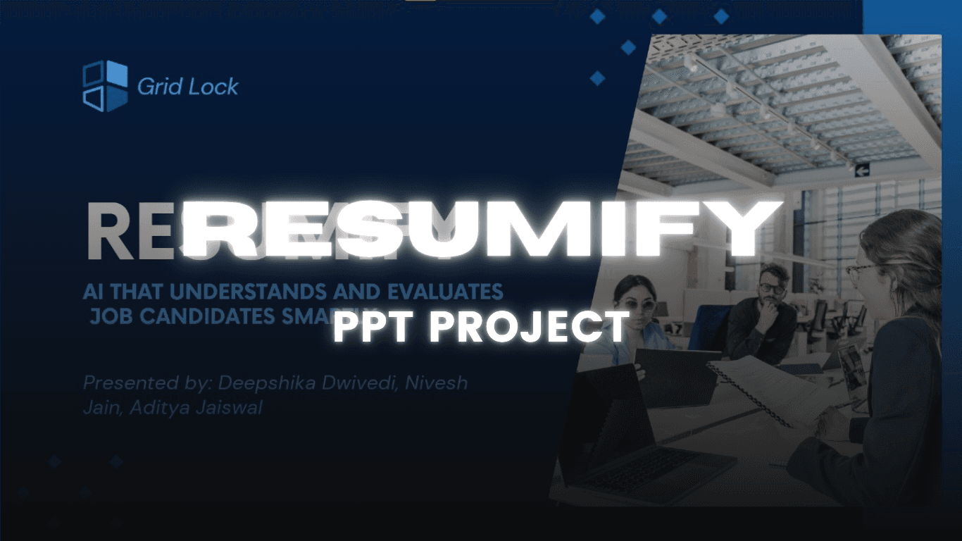 Resumify PPT - Professional multi-slide architecture for a recruitment plat